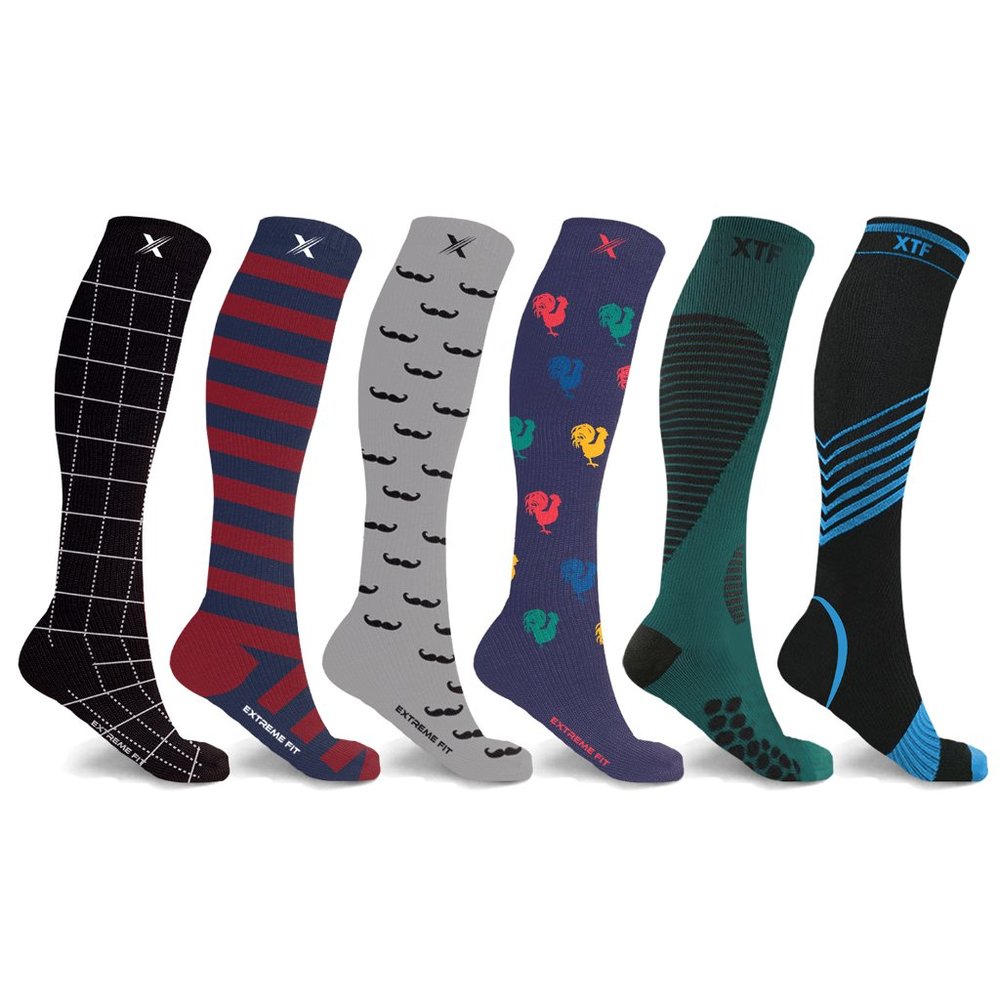 Small/Medium Men Compression Knee High Socks (6 P… - image 1